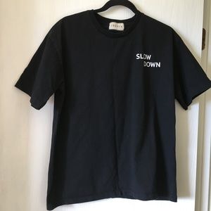 Ibenis black graphic T-shirt. Size L.